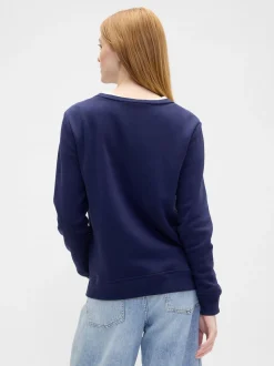 Donkerblauw - Gap - Relaxed sweatshirt met logo