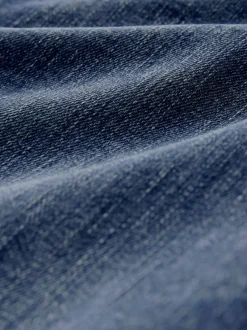 Donkerblauw - High Rise stretchy Jeans met wijde pijpen