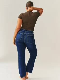 Donkerblauw - Hourglass Stretch Bootcut Denim Jeans