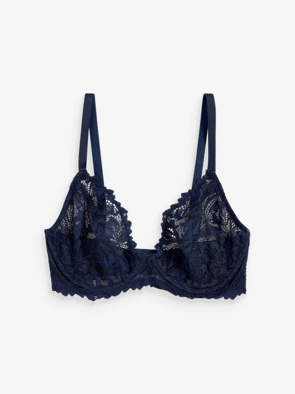 Donkerblauw - Kanten ultieme comfortabele beha