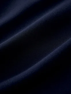 Donkerblauw - Lange jurk met cape