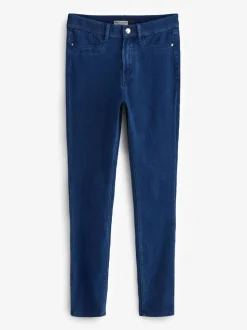 Donkerblauw - Legging van jersey-denim