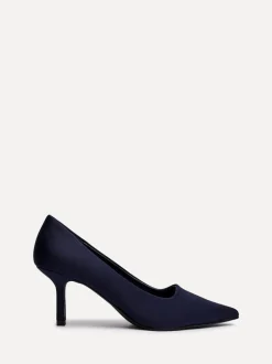 Donkerblauw - Linzi Kat Stilettohakken met gesloten hiel