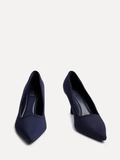 Donkerblauw - Linzi Kat Stilettohakken met gesloten hiel