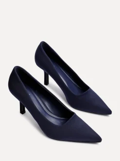 Donkerblauw - Linzi Kat Stilettohakken met gesloten hiel