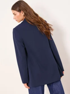 Donkerblauw - Lipsy - Relaxte lange maatsnitblazer