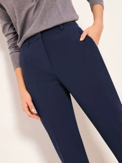 Donkerblauw - Lipsy broek op maat met toelopende pijpen