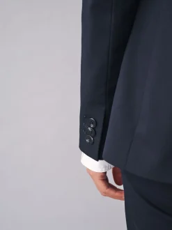 Donkerblauw - Maatgesneden blazer voor zware werktijd
