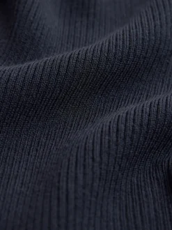 Donkerblauw - Maternity Twist Front Knit Jumper Dress