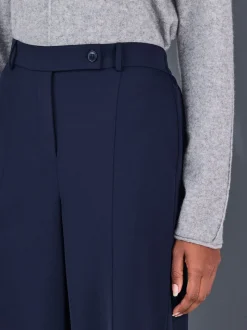 Donkerblauw - Modieuze lange shorts
