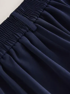 Donkerblauw - Modieuze lange shorts