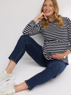 Donkerblauw - Mom zwangerschap Denim Jeans