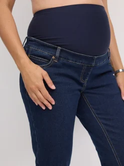 Donkerblauw - Mom zwangerschap Denim Jeans