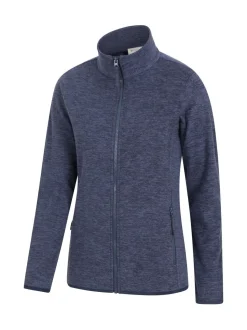 Donkerblauw - Mountain Warehouse Womens Snowdon Melange II Full-Zip Fleece