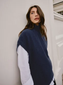 Donkerblauw - N. Premium Knitted Tank