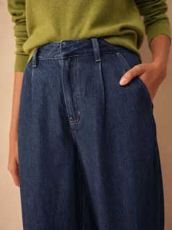 Donkerblauw - N.Premium High Rise Culotte Jeans