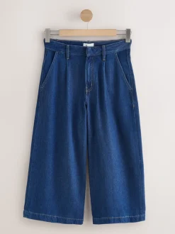 Donkerblauw - N.Premium High Rise Culotte Jeans