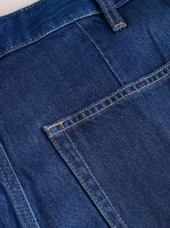 Donkerblauw - N.Premium High Rise Culotte Jeans