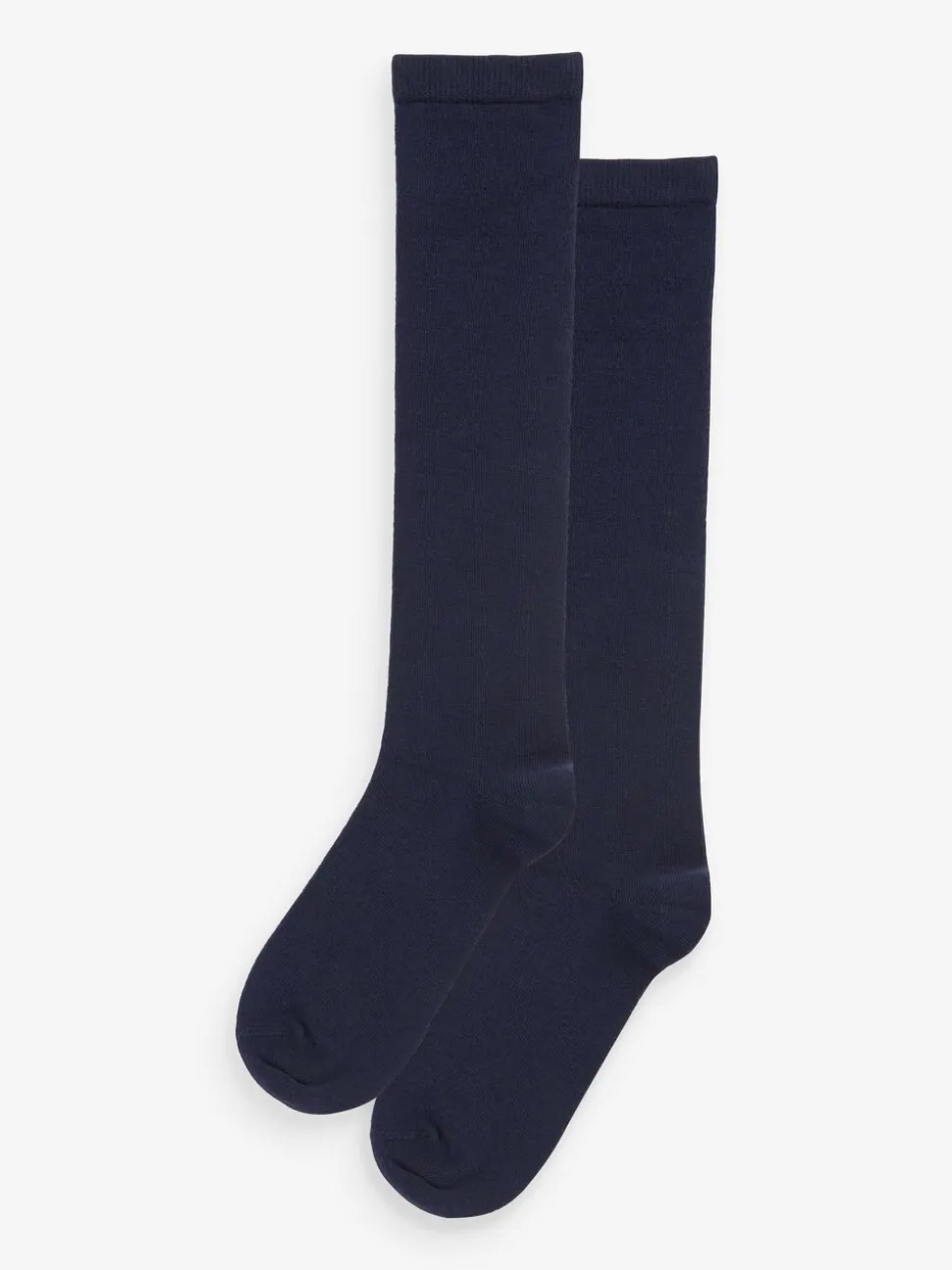 Donkerblauw - Set van 2 paar kniekousen van modalmix