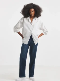 Donkerblauw - Simply Be - 99/1 relaxte jeans met rechte pijpen