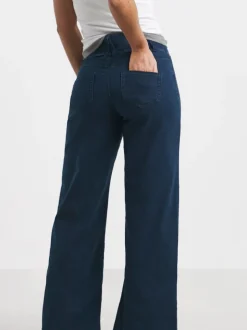 Donkerblauw - Simply Be Wide Leg Jeggings
