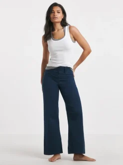 Donkerblauw - Simply Be Wide Leg Jeggings