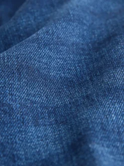 Donkerblauw - Slim Mid Rise Stretch Jeans