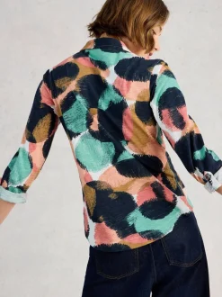 Donkerblauw - White Stuff jersey Annie overhemd