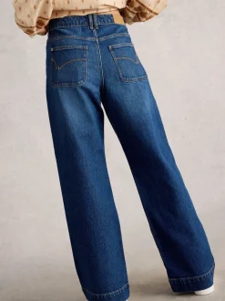 Donkerblauw - White Stuff Tia Wide Leg Jeans