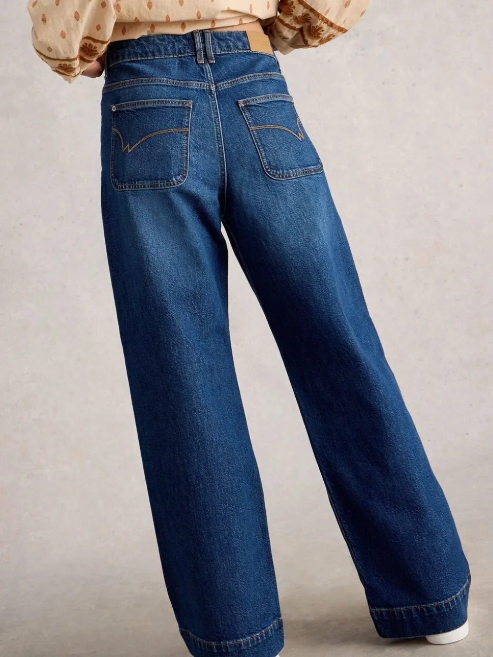Donkerblauw - White Stuff Tia Wide Leg Jeans