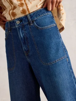 Donkerblauw - White Stuff Tia Wide Leg Jeans