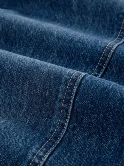 Donkerblauw - Zwangerschapsjeans met wijde pijpen van 100% katoen