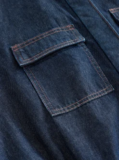 Donkerblauw - 100{Zwangerschapspakje van denim katoen