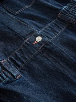 Donkerblauw - 100{Zwangerschapspakje van denim katoen