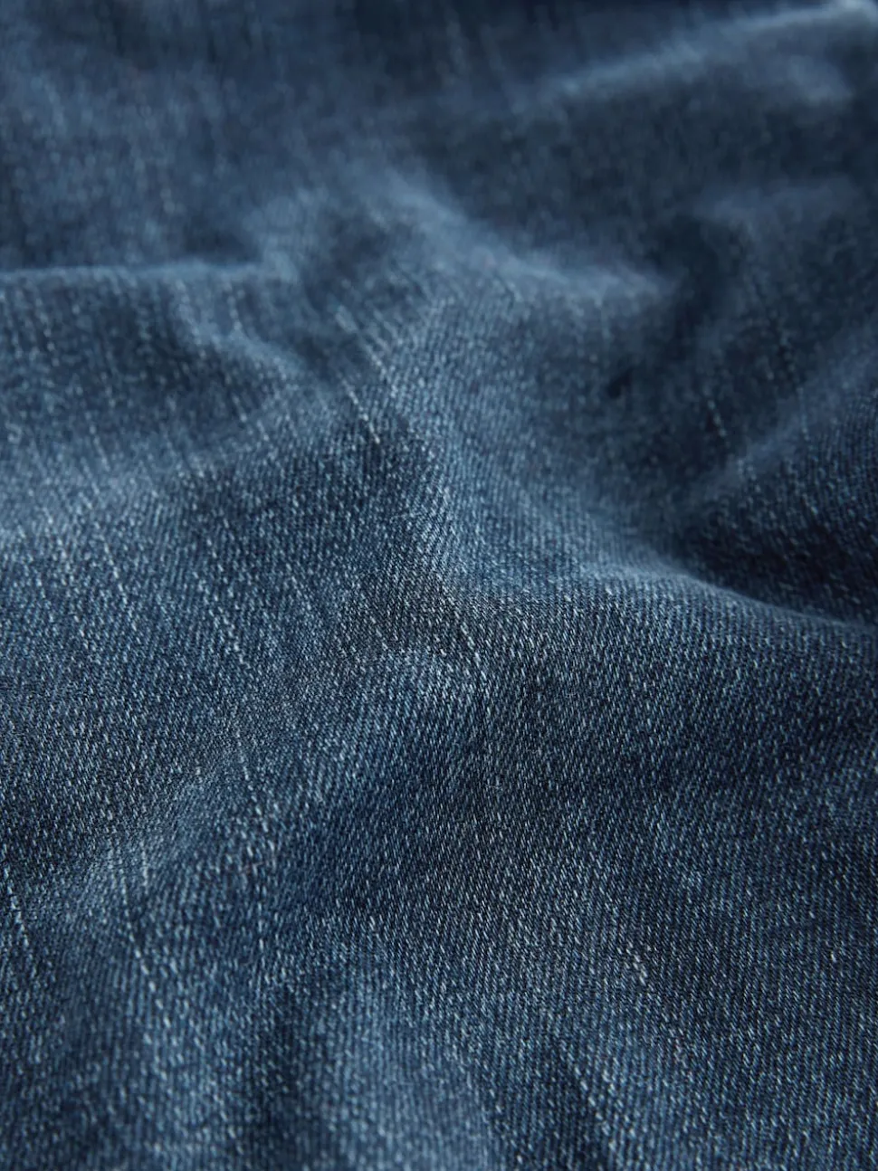 Donkerblauw denim - Figuurvormende slim jeans