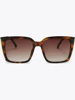 Donkerbruin - Carvela Square Frame Sunglasses