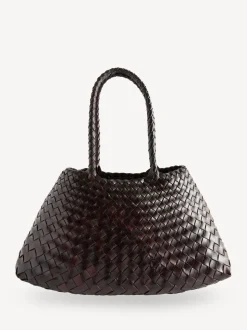 Donkerbruin - Dragon Diffusion Santa Croce Grote Geweven Tas