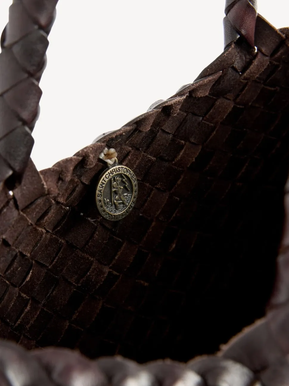 Donkerbruin - Dragon Diffusion Santa Croce Grote Geweven Tas