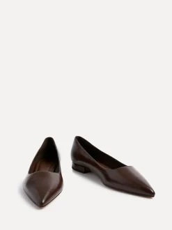 Donkerbruin - Linzi Orian Pointed Toe Ballet Flats