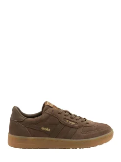 Donkerbruin suède - Gola Hawk damessneakers