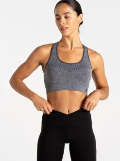 Donkergrijs - Dare 2b Green Womens Don't Sweat It II Sports Bra