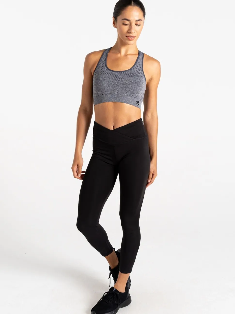 Donkergrijs - Dare 2b Green Womens Don't Sweat It II Sports Bra