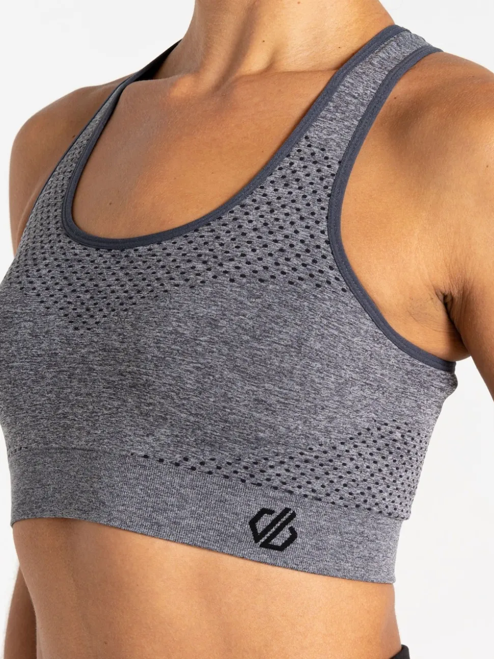 Donkergrijs - Dare 2b Green Womens Don't Sweat It II Sports Bra