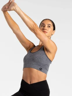 Donkergrijs - Dare 2b Green Womens Don't Sweat It II Sports Bra