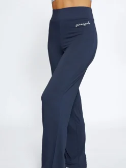 Donkergrijs - Pineapple viscose joggingbroek