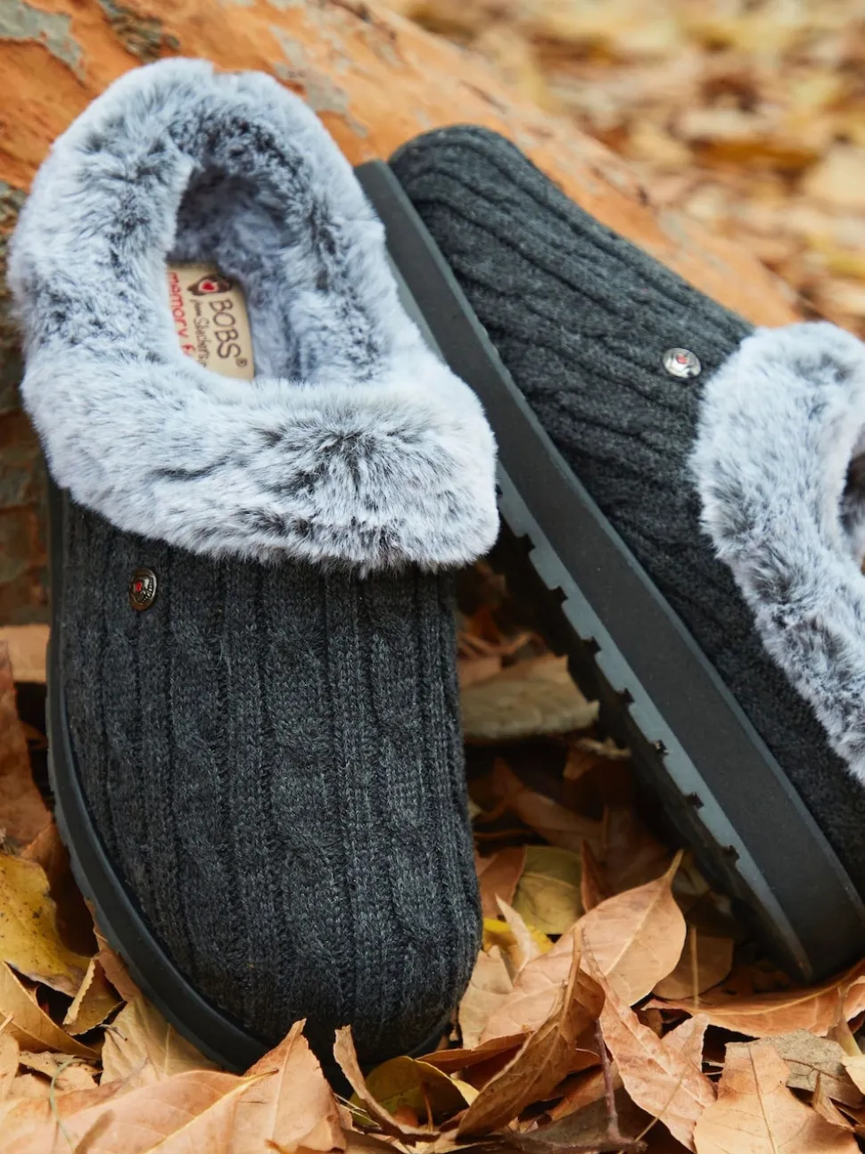 Donkergrijs - Skechers Keepsakes Ice Angel pantoffels