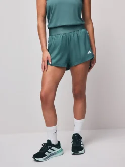 Donkergroen - adidas Hyperglam shorts van geweven stof