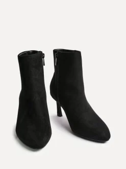 Donkerzwart - Linzi Reserve Round Toe Stiletto Ankle Boots