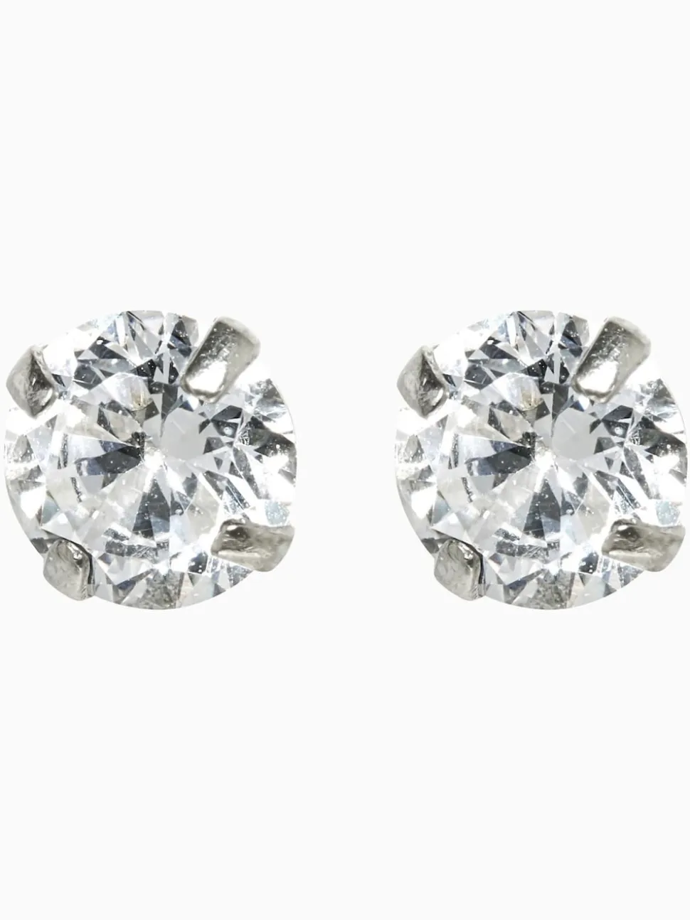 Echt zilver - Grote oorknopjes met zirkonia