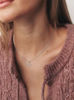 Echt zilver - Intertwined Heart Pendant Necklace